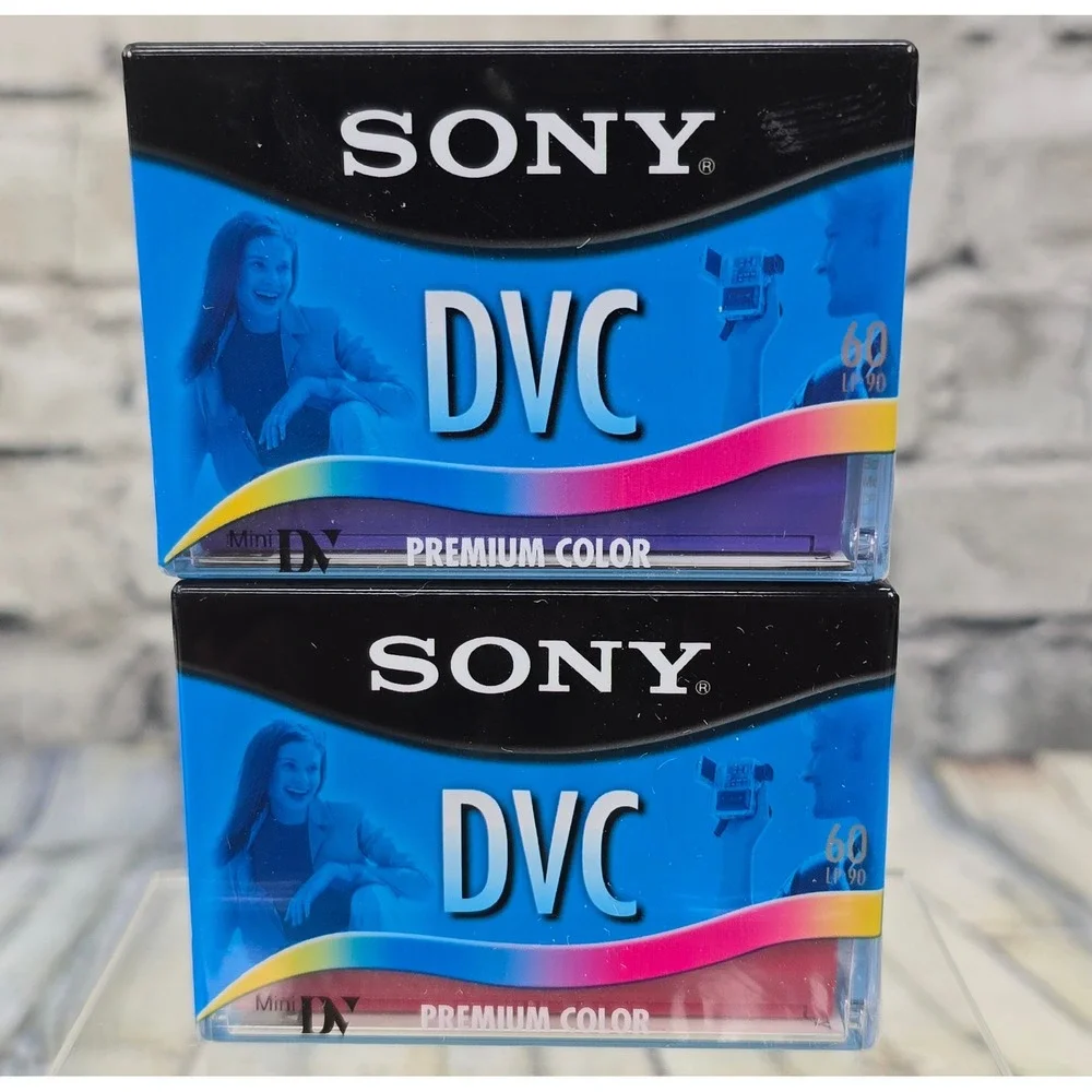 Sony DVM60R Mini DV Digital Video Cassette 60/90min Premium Color 2pk New Sealed